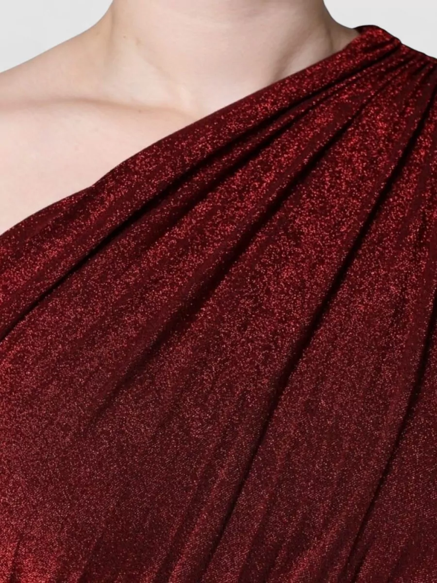 Dolce&Gabbana One-Shoulder Pleated Mini Dress