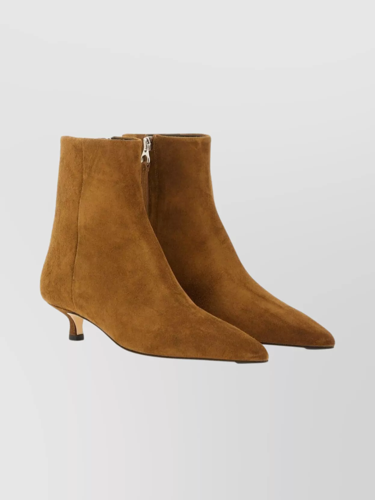 Aeyde Suede Kitten Heel Pointed Toe Boots