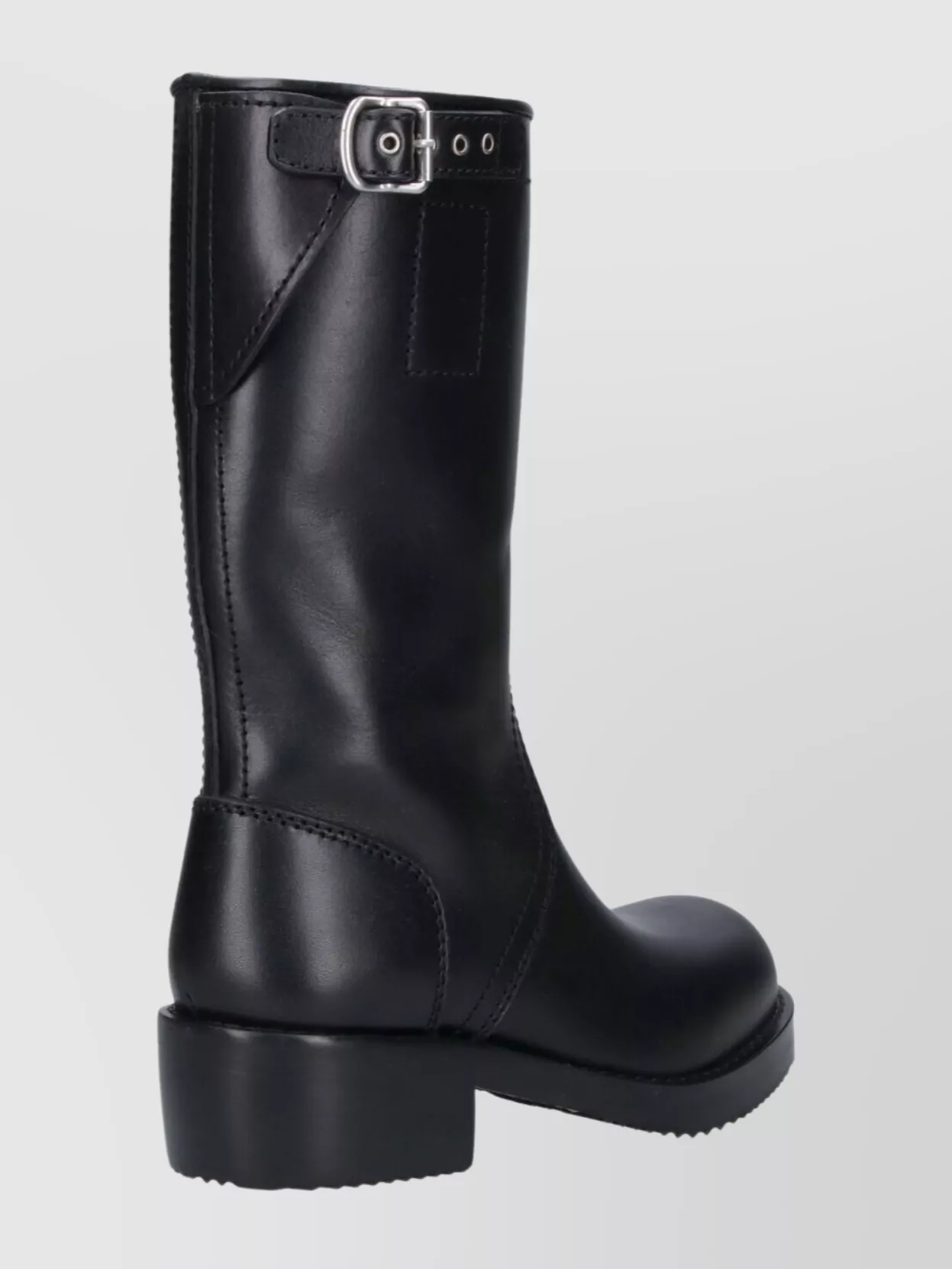 Dries Van Noten Stylish Mid-Calf Block Heel Boots