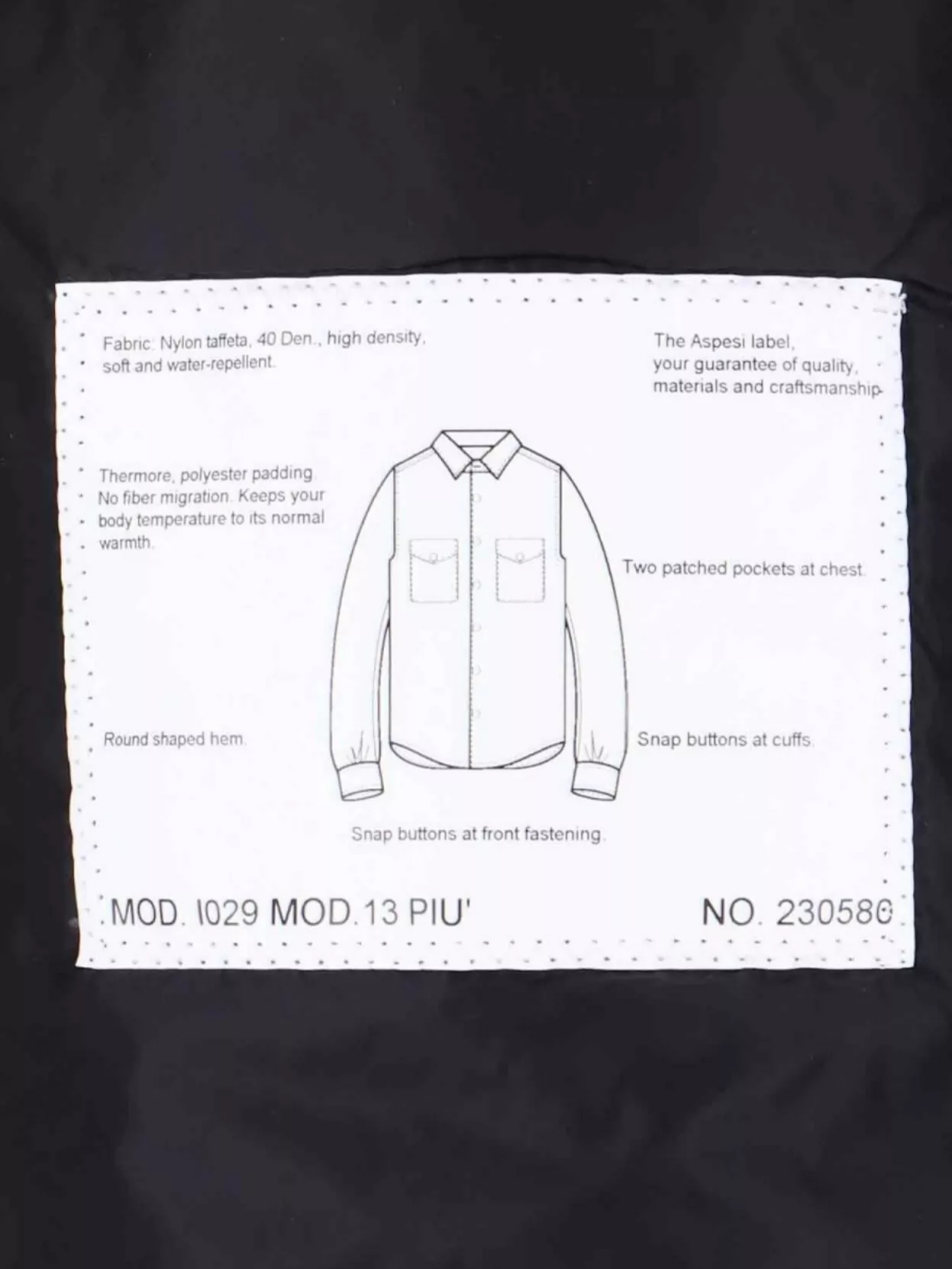 Aspesi Shirt With Chest Pockets And Long Sleeves