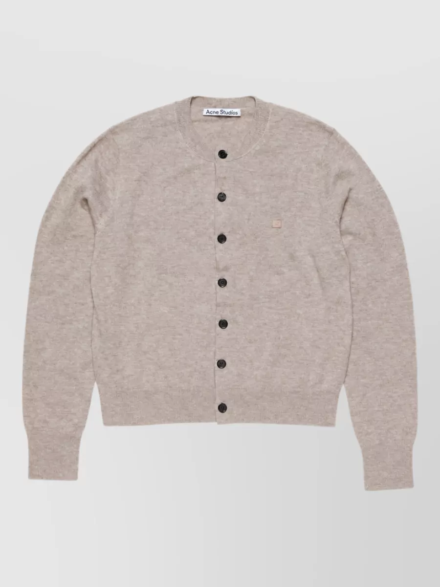 Acne Studios Wool yak wool crewneck cardigan