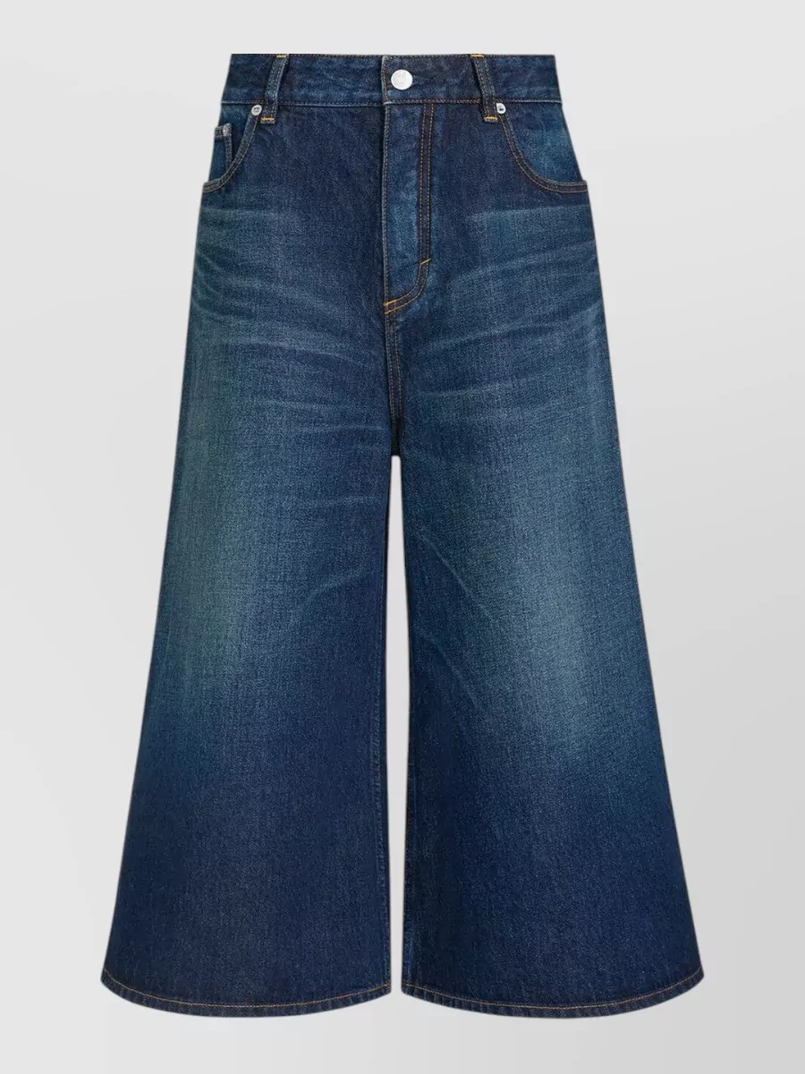 Alaïa denim bermuda shorts