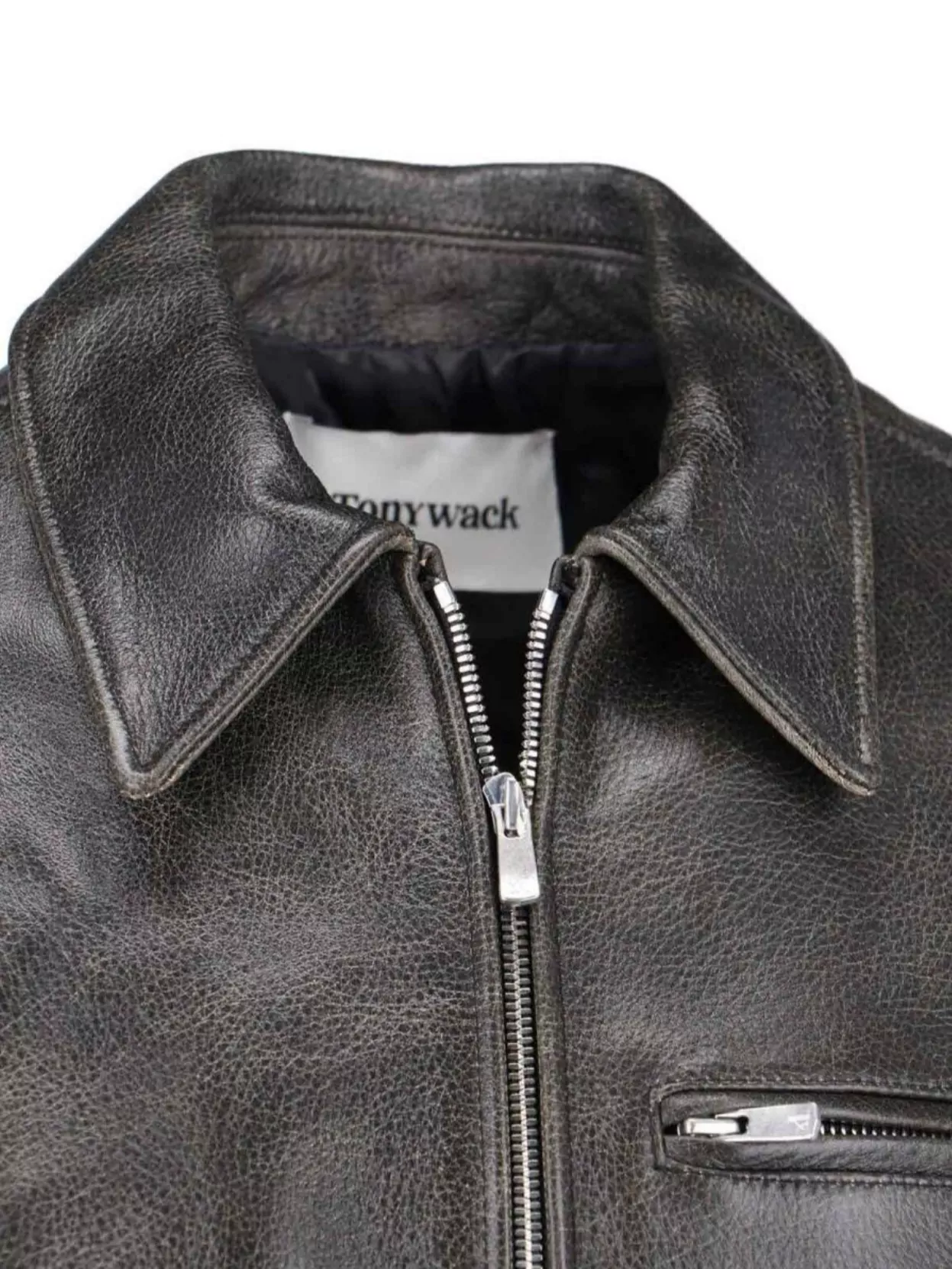 Tonywack Relaxed Jacket With Front Pocket And Textured Finish