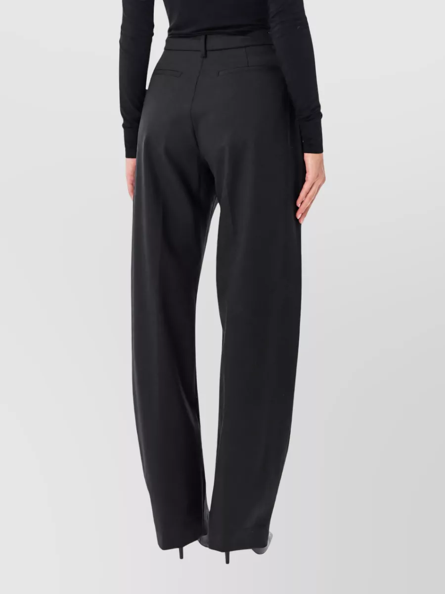 Thelatest Wool-Blend High-Rise Wide-Leg Suit Trousers