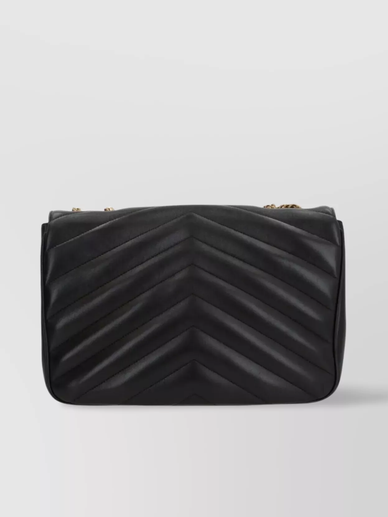 Saint Laurent Large Chevron Quilted Bag With Chain Strap