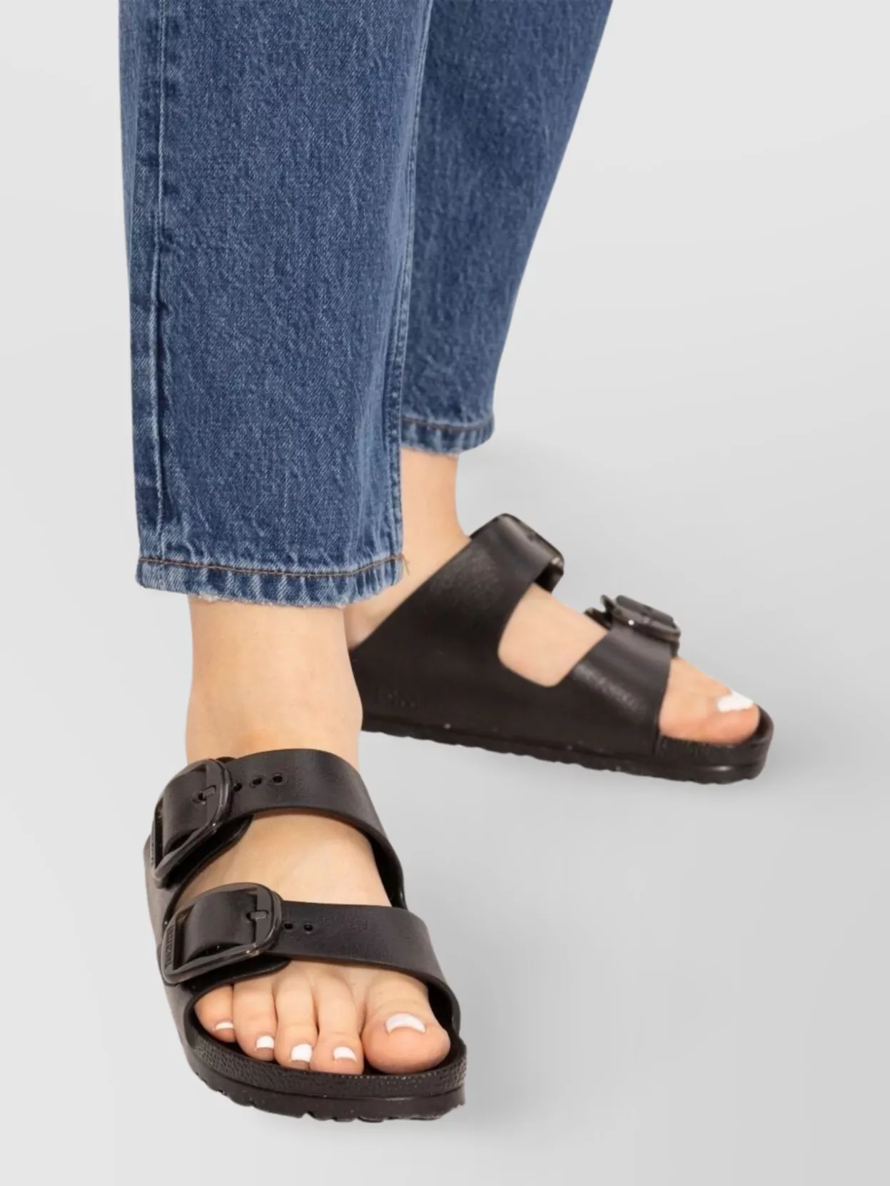 Birkenstock Heeled Sandals With Double Buckle Detail