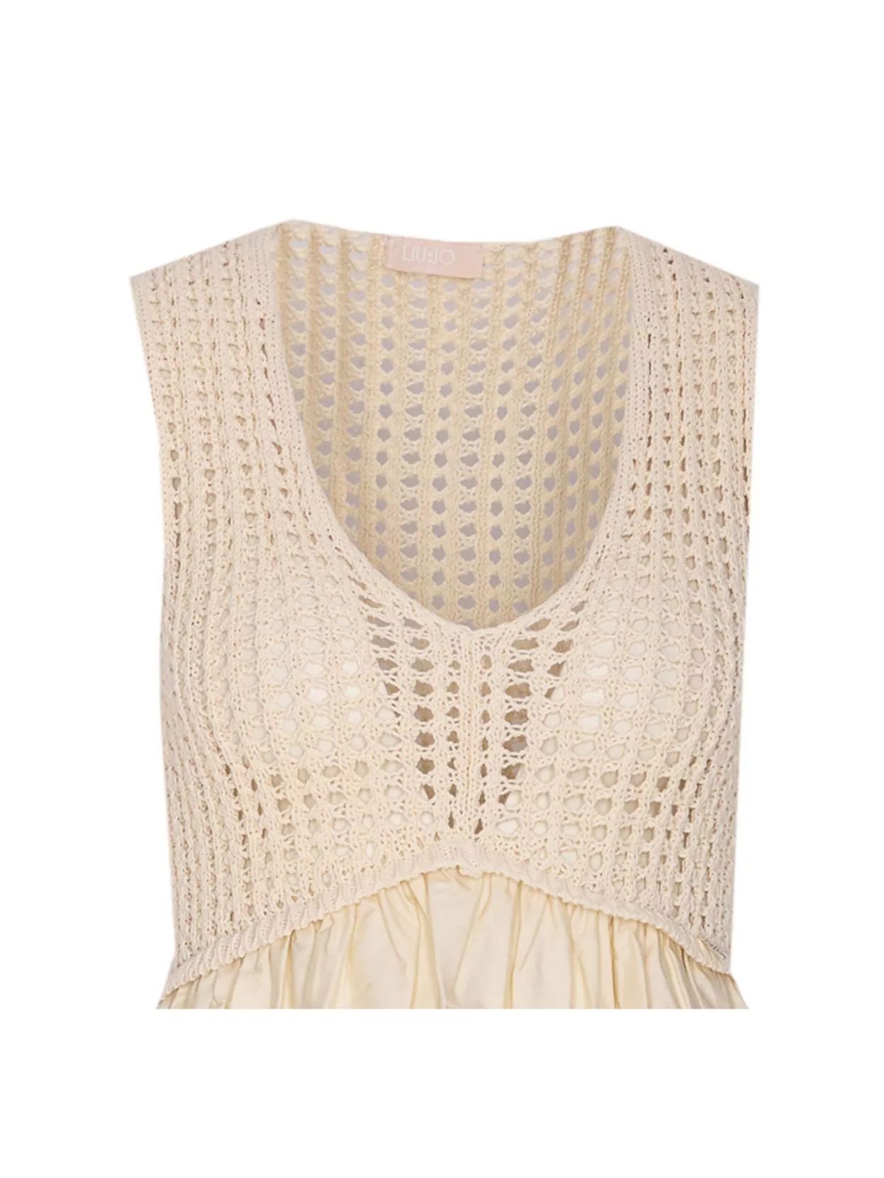 Liu Jo Crochet Top Flared Skirt Mini Dress