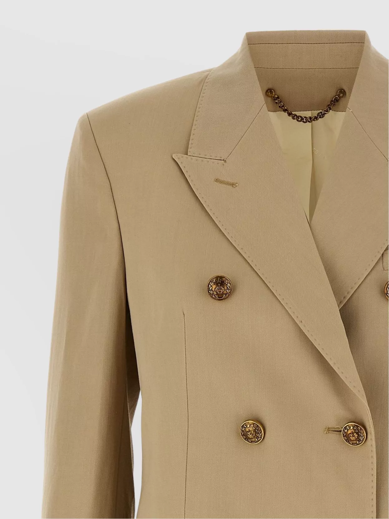 Golden Goose Double-Breasted Blazer Heraldic Buttons