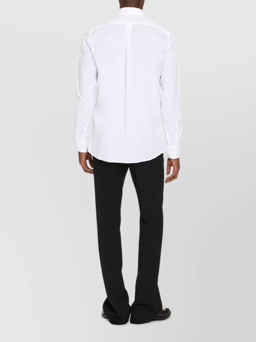 Dolce&Gabbana Ribbed Trim Cotton Shirt