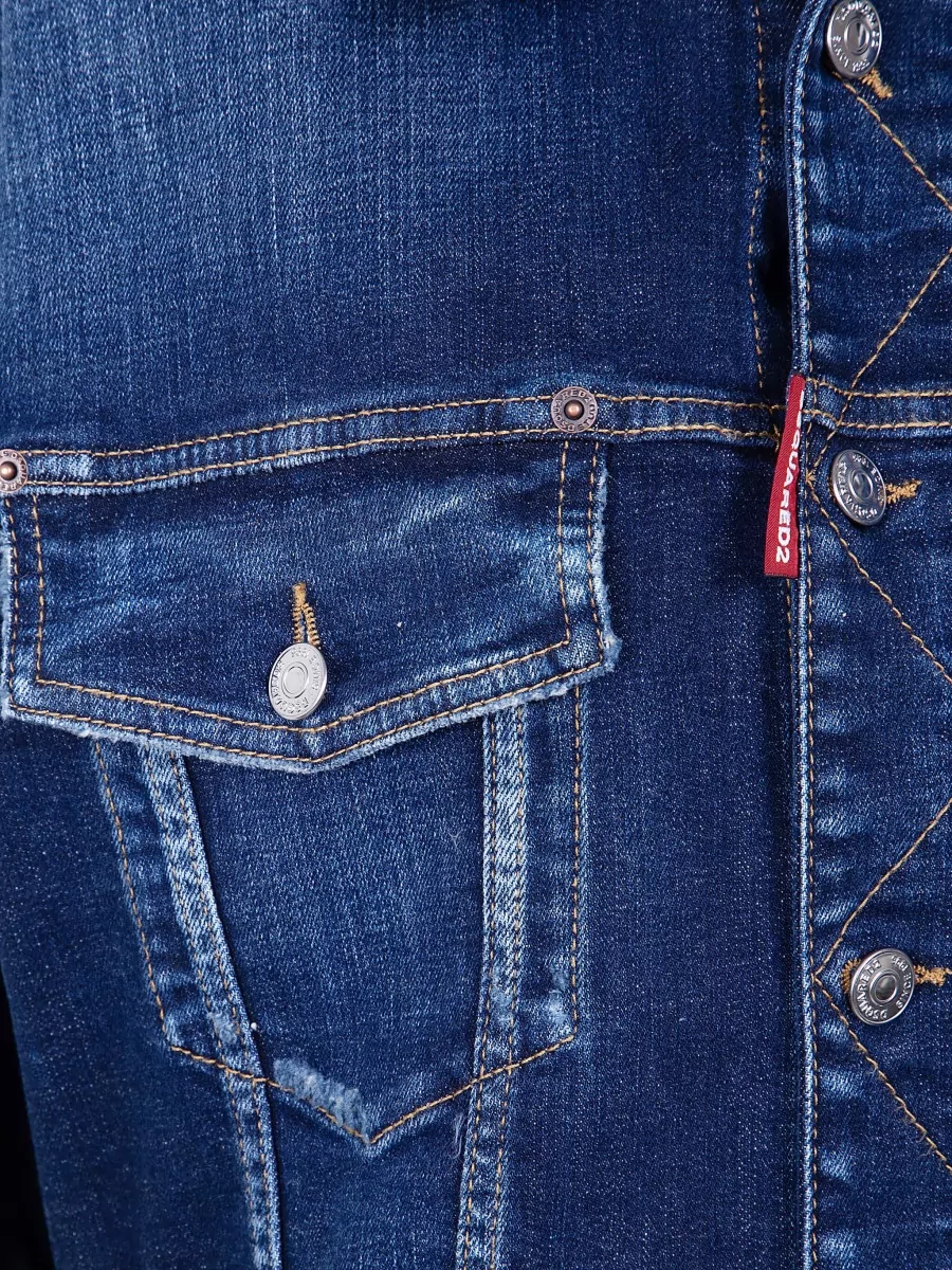 Dsquared2 Cropped Denim Jacket