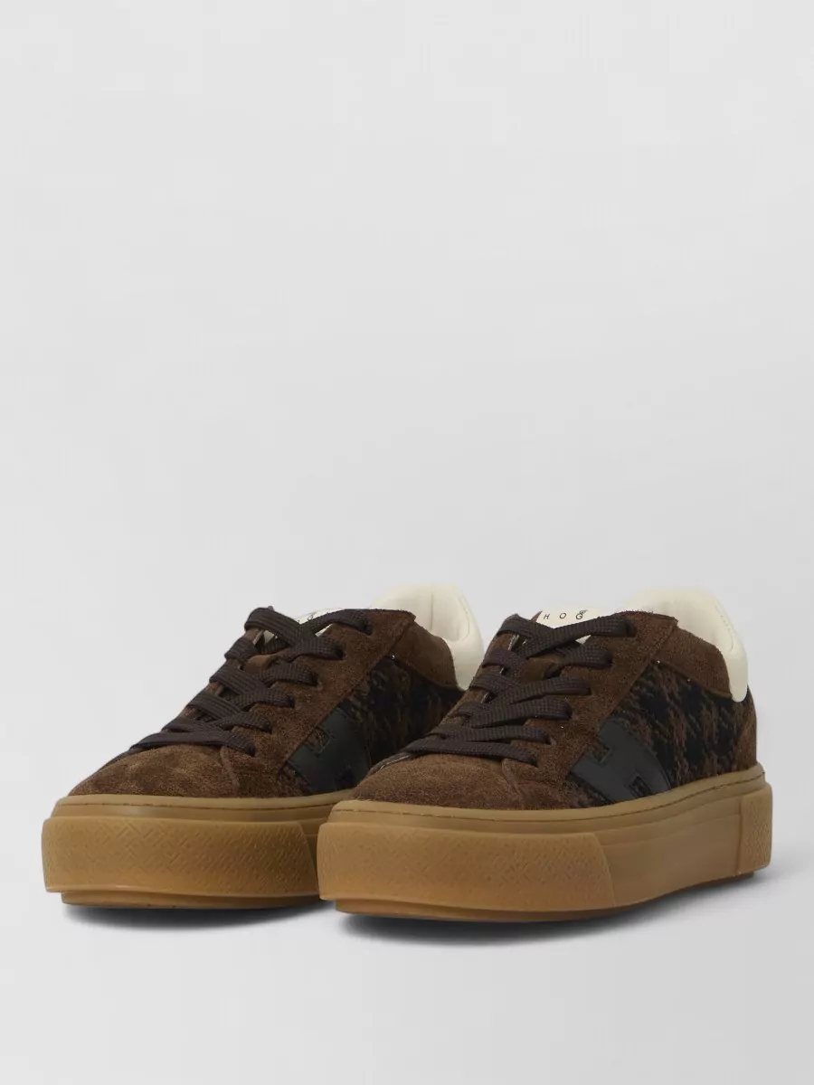 Hogan calfskin lace-up sneakers