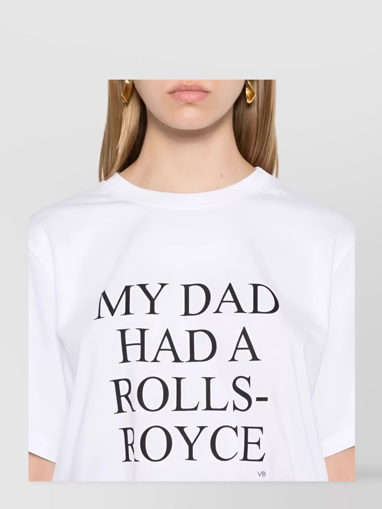 Victoria Beckham Rolls-Royce Inspired Graphic Cotton T-Shirt