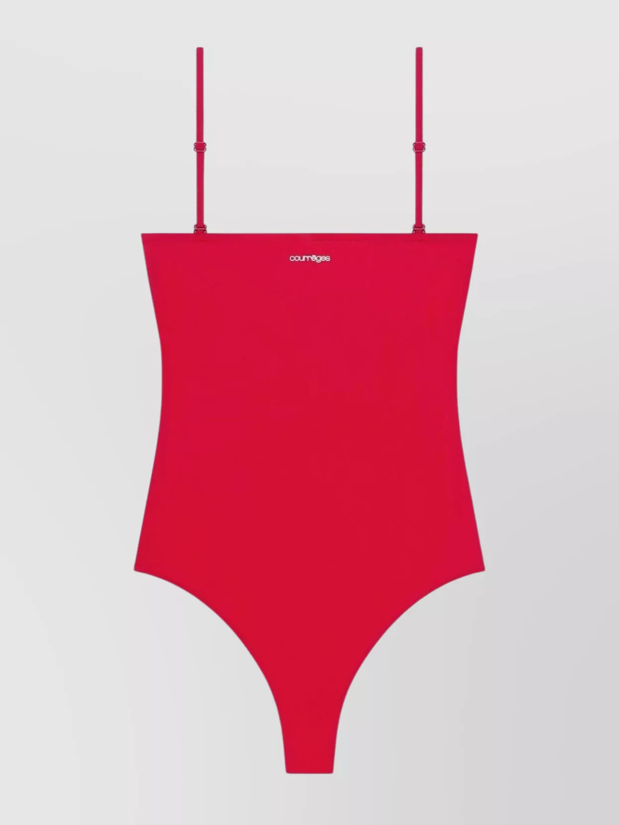 Courrèges Square Neck One-piece With Adjustable Straps