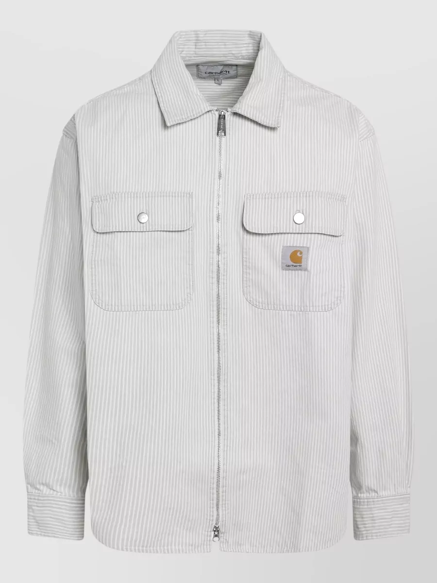 Carhartt Wip striped shirt jacket