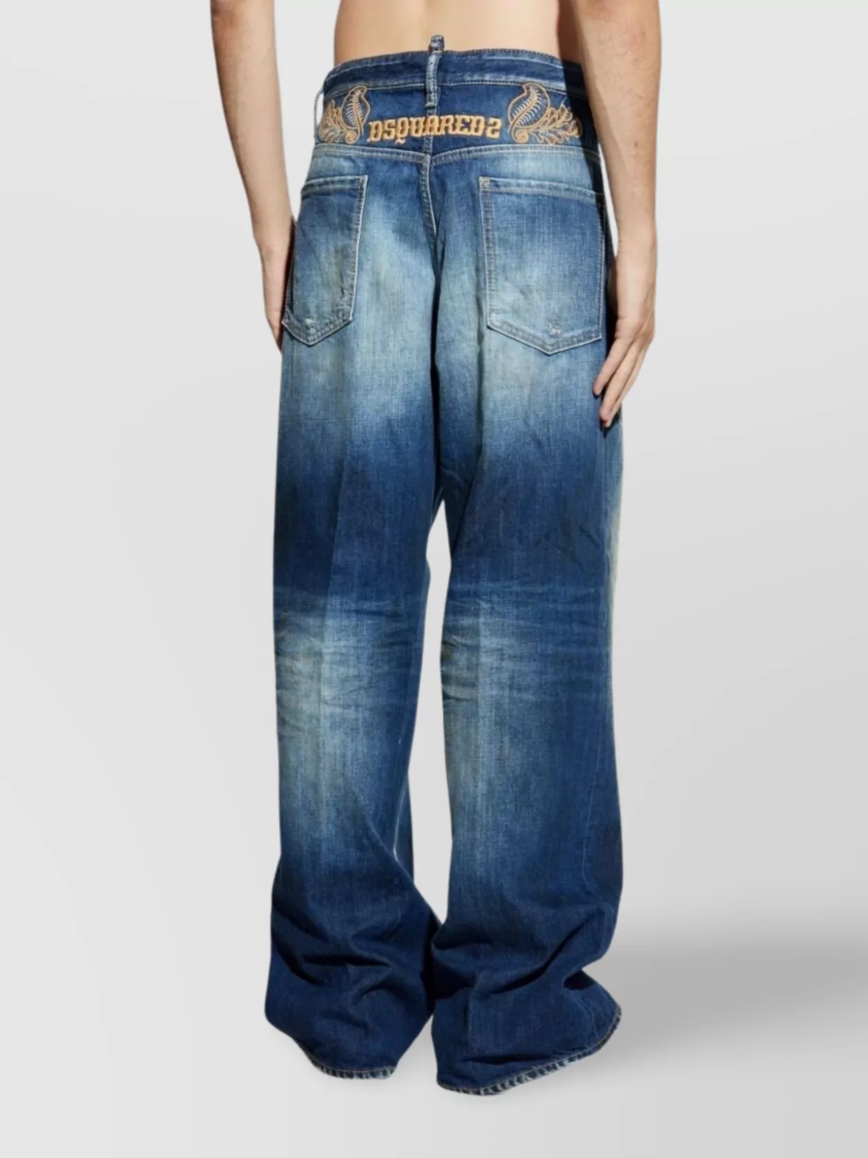 Dsquared2 Relaxed Fit Distressed Trousers Pockets