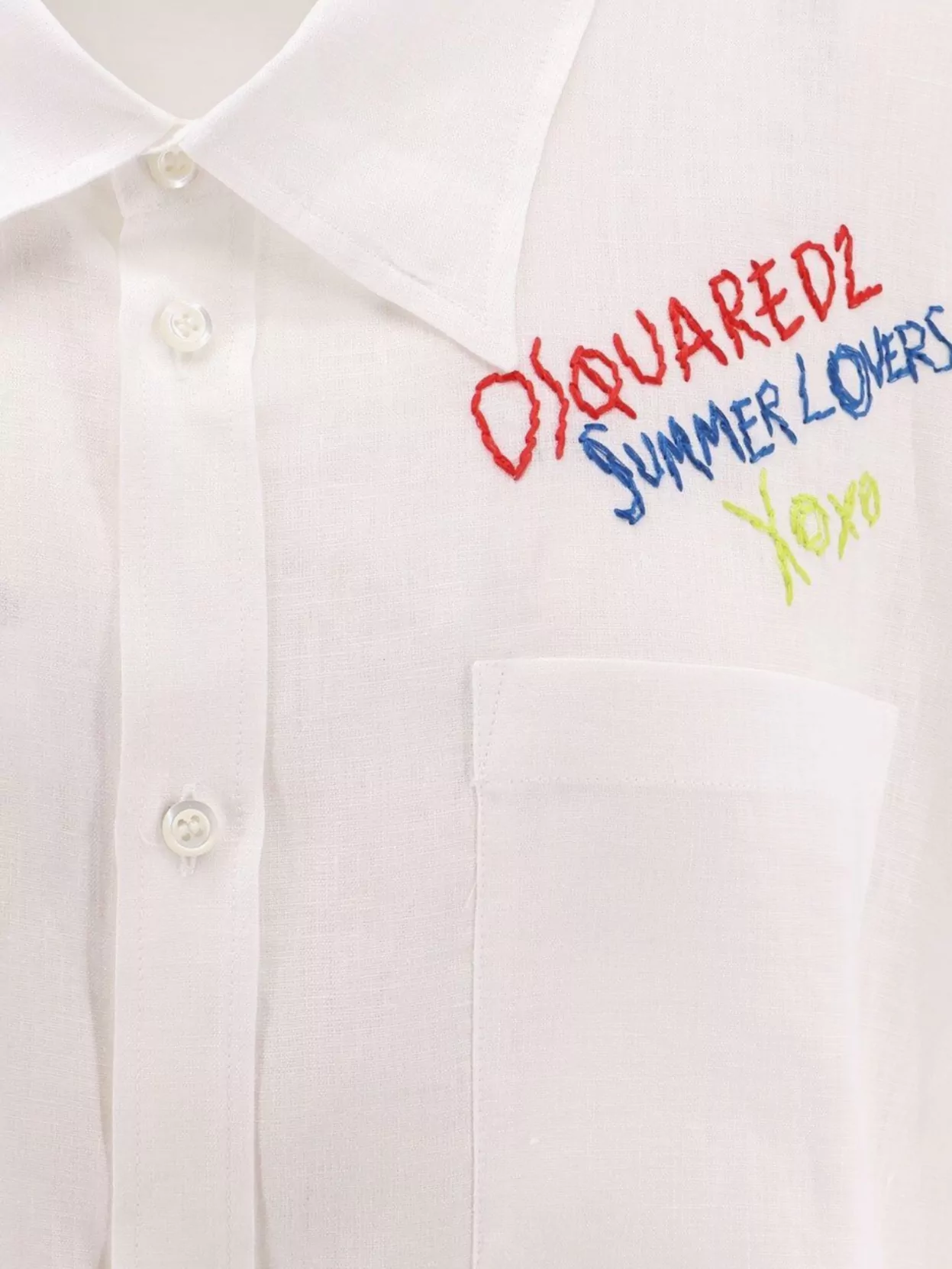 Dsquared2 Summer lovers linen oversized shirt | The Fashion