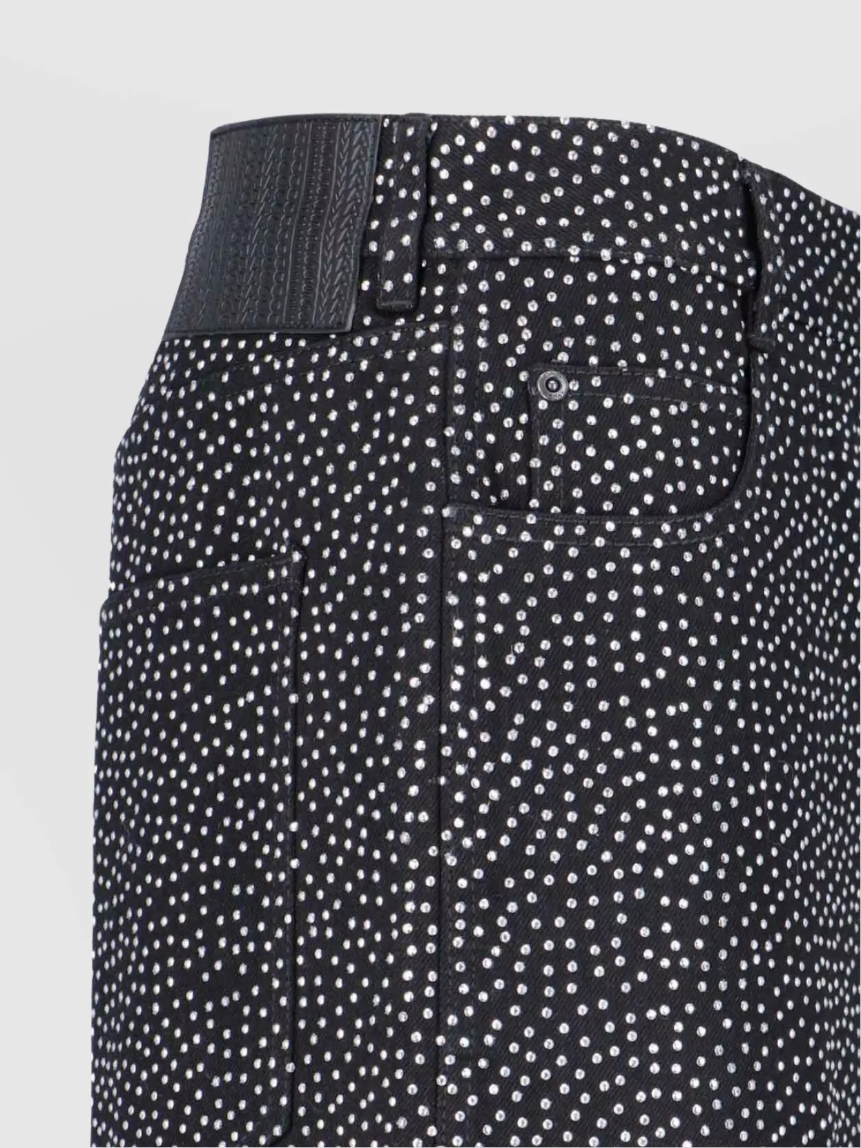 Marc Jacobs Straight Leg Trousers Polka Dot Pattern In Black