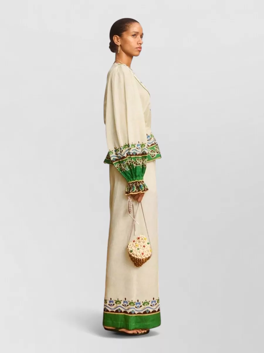 Alémais Floral-Print Puff-Sleeve Blouse