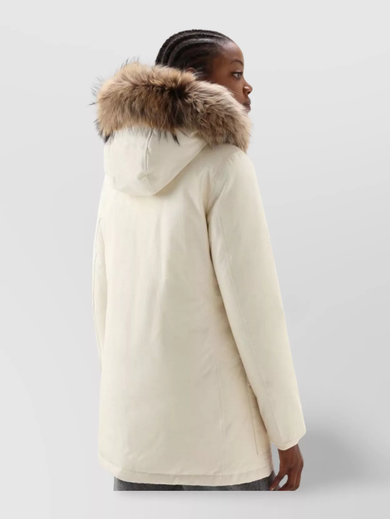 Woolrich Long Hooded Parka Detachable Fur