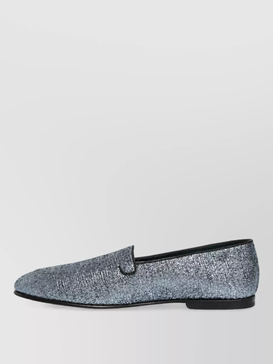 Dolce&Gabbana Leather Glitter Loafers