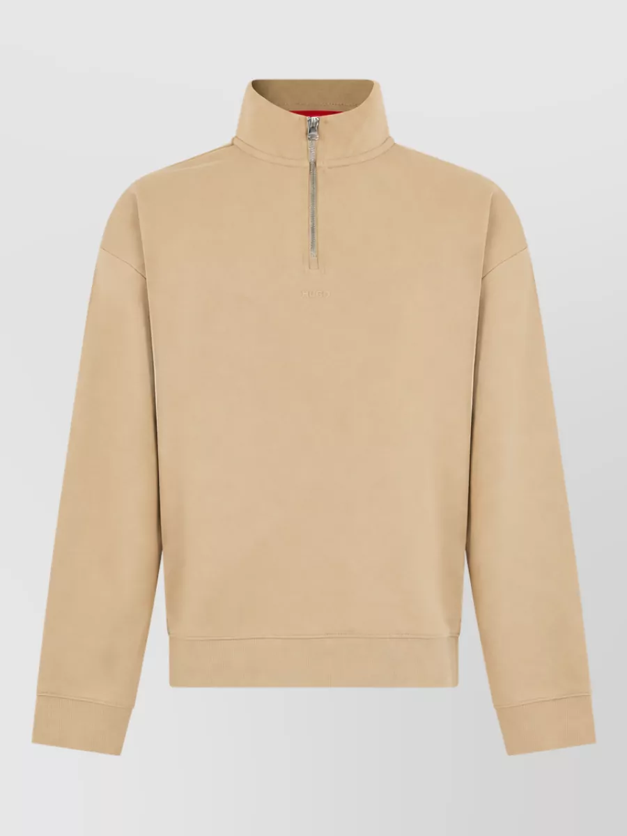 Boss zip collar sweater