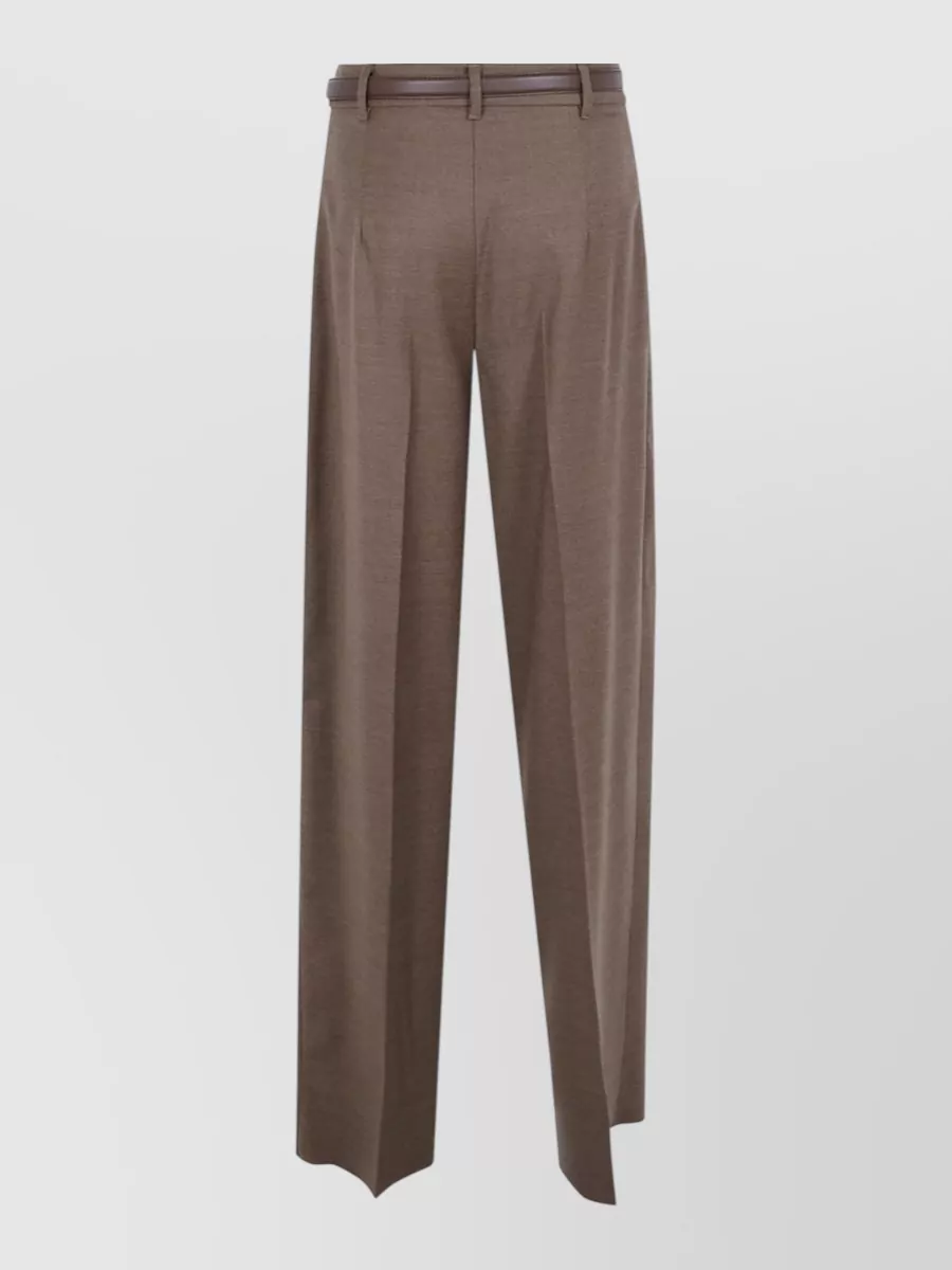 S Max Mara Virgin Wool Tailored Trousers