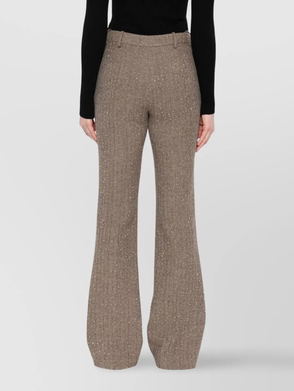 Ermanno Firenze Wide-Leg Trousers With Belt Loops And Pockets
