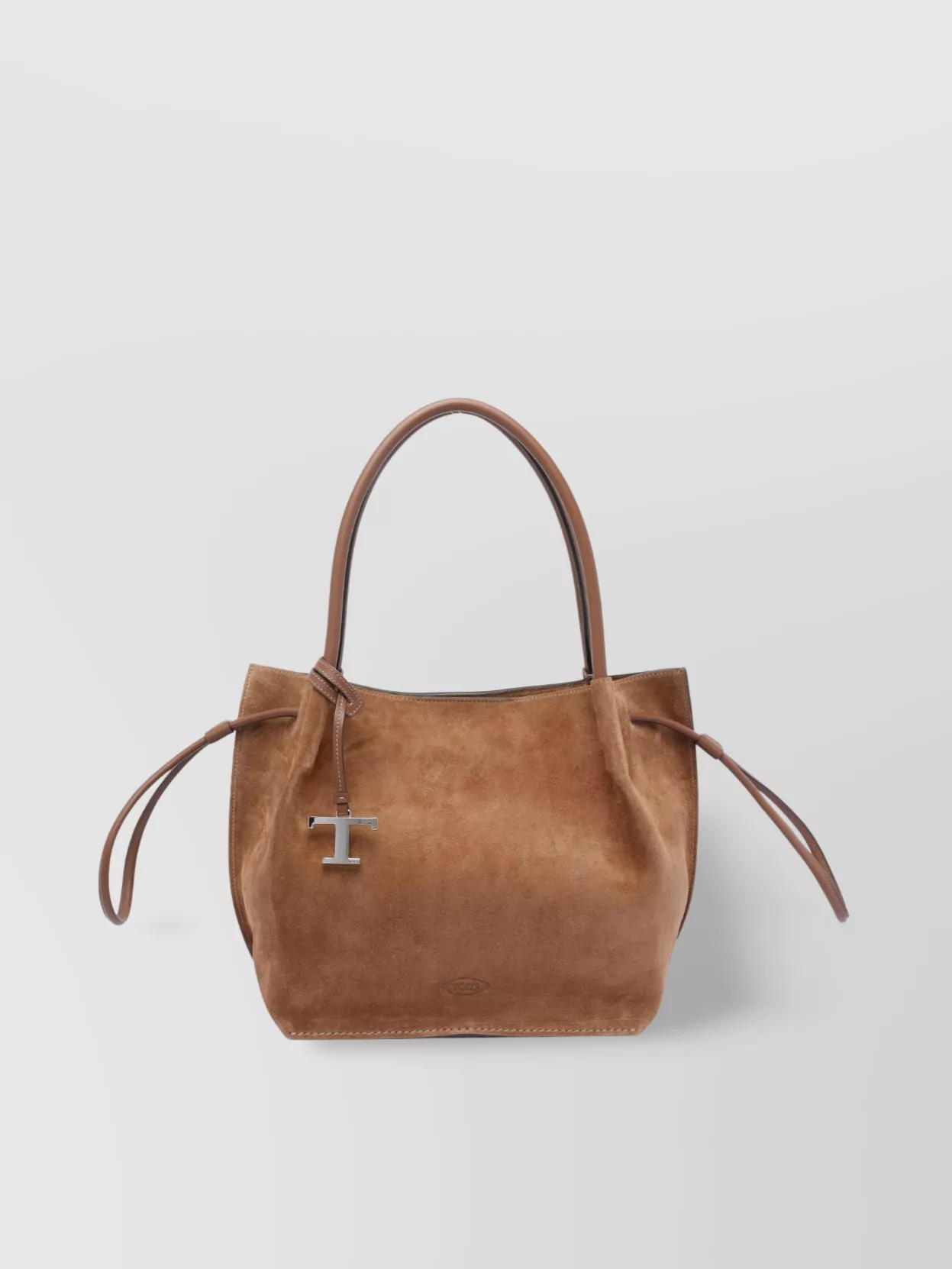 Tod's Leather Bucket Bag With Side Tie Accents