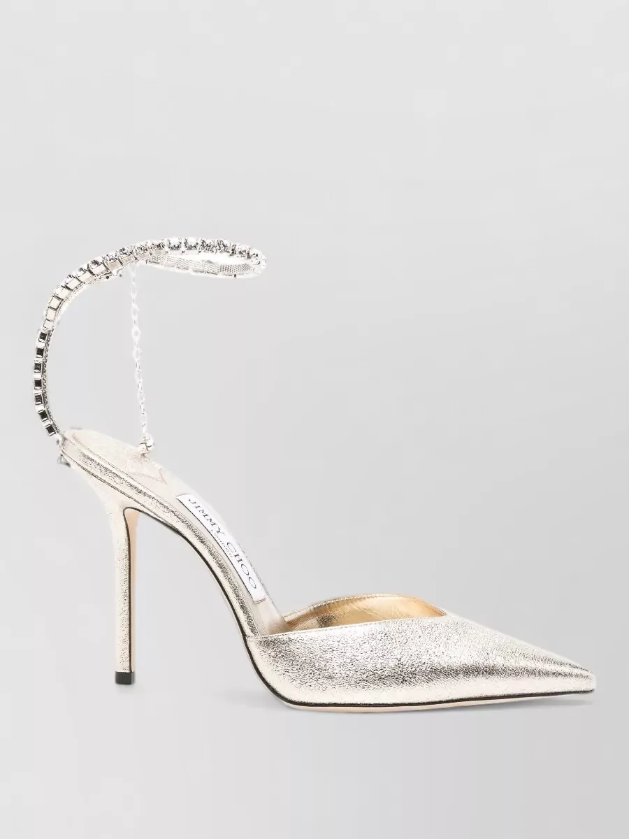 Jimmy Choo Crystal-embellished saeda 100 pumps