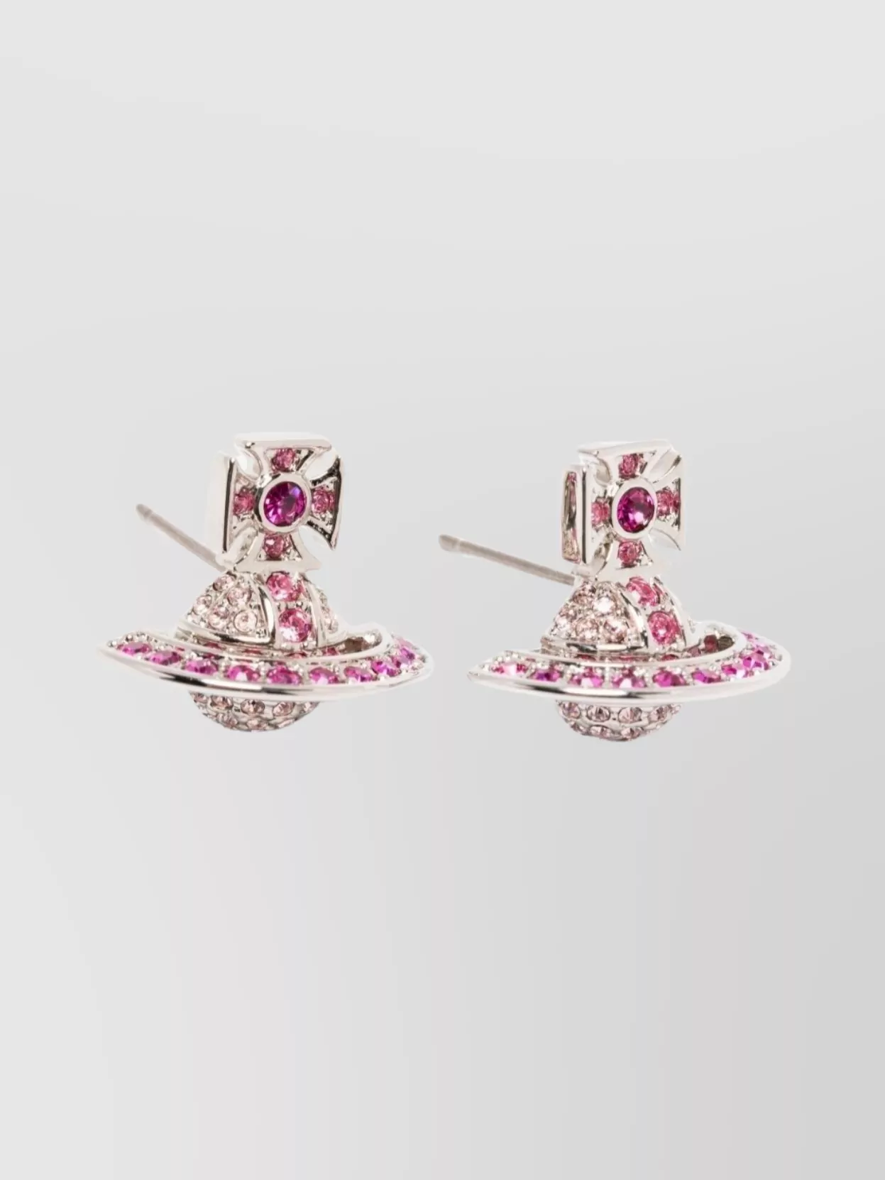 Vivienne Westwood Orbital Cross Stud Earrings