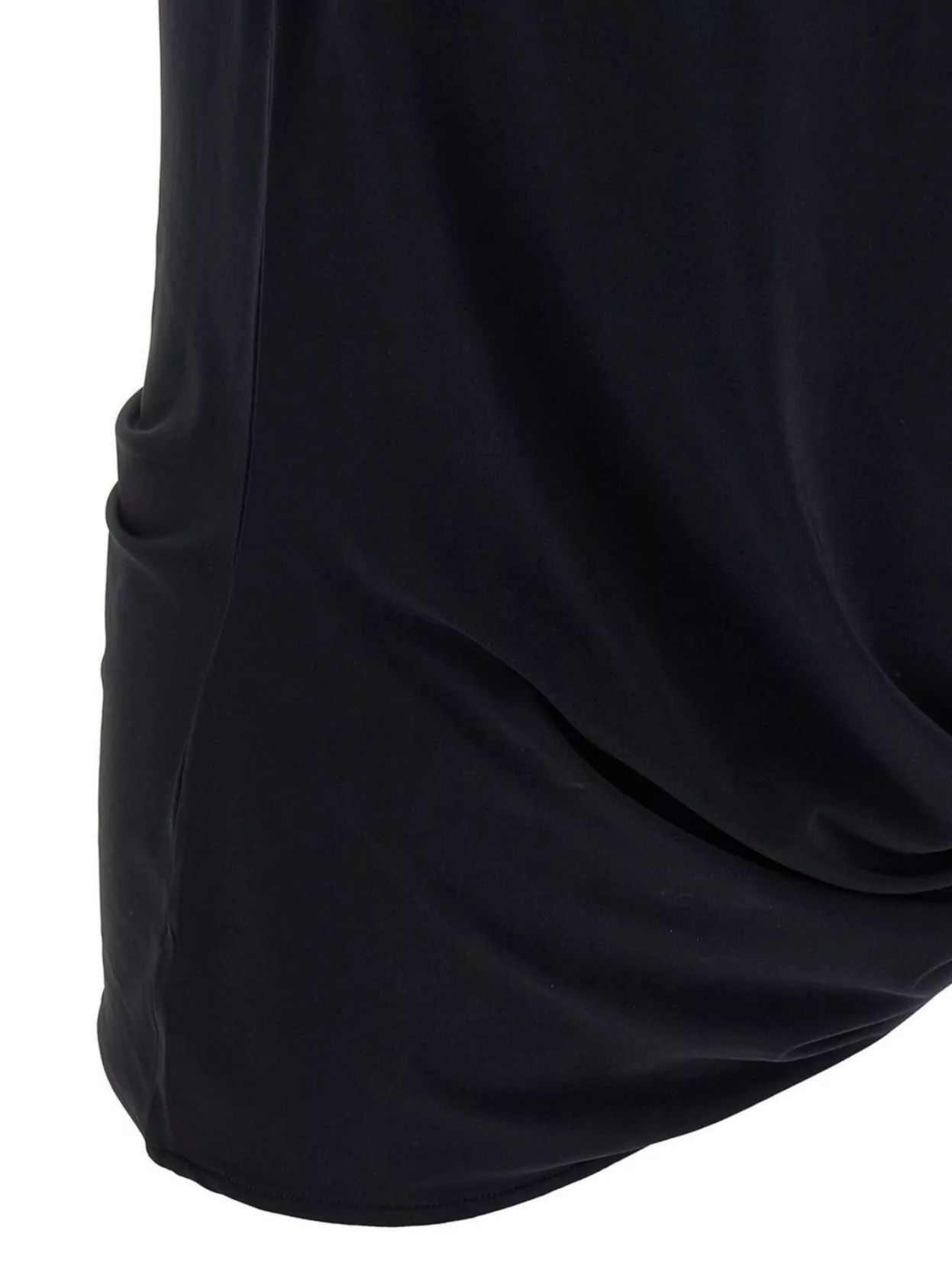Jacquemus Le Haut Peplo Black Top With Square Neck And Cut-out On The Side In Viscose Blend Woman