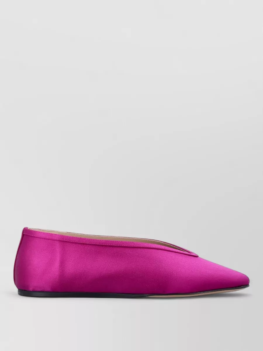Le Monde Beryl silk satin ballerina shoes
