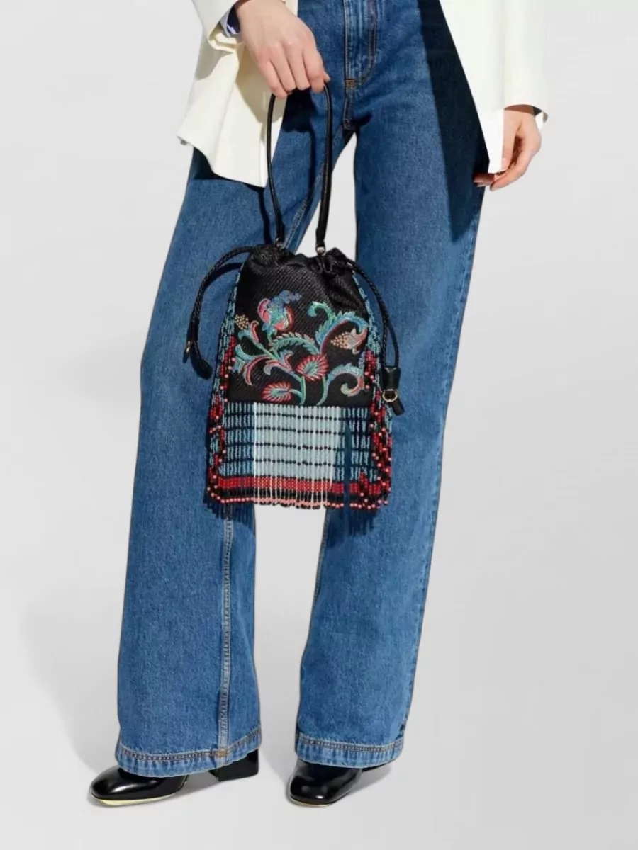 Etro Na Beaded Bucket Bag
