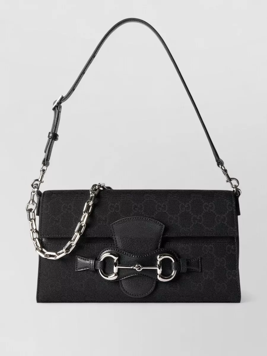 Gucci horsebit 1955 mini canvas shoulder bag
