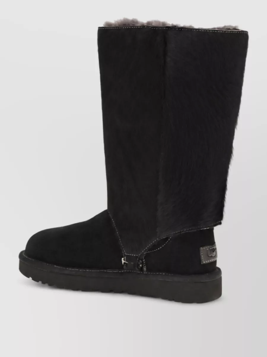 Ugg Suede Leather Lace-Up Boots