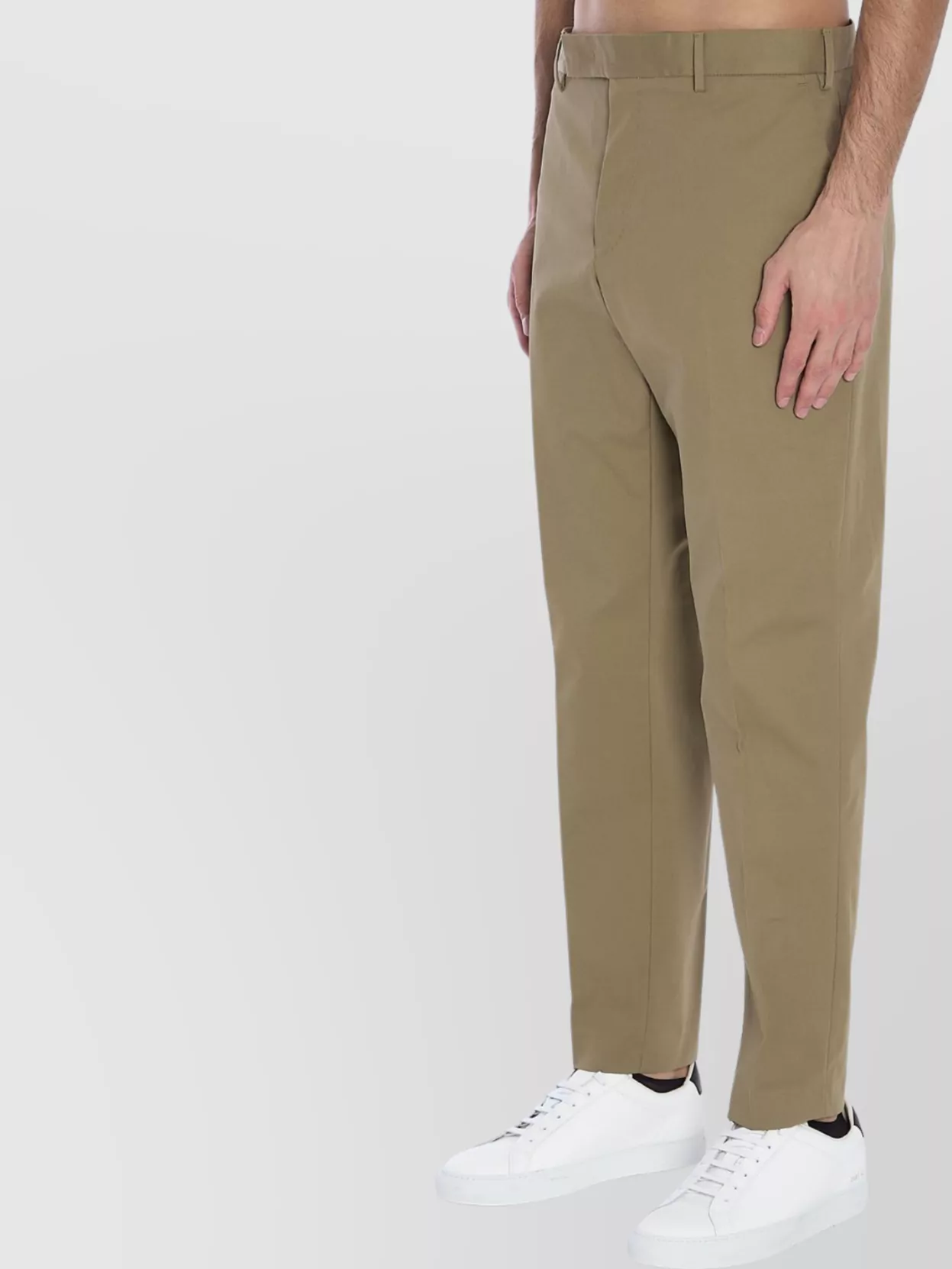 Pt Torino Tailored Trousers With Rear And Side Pockets In Green