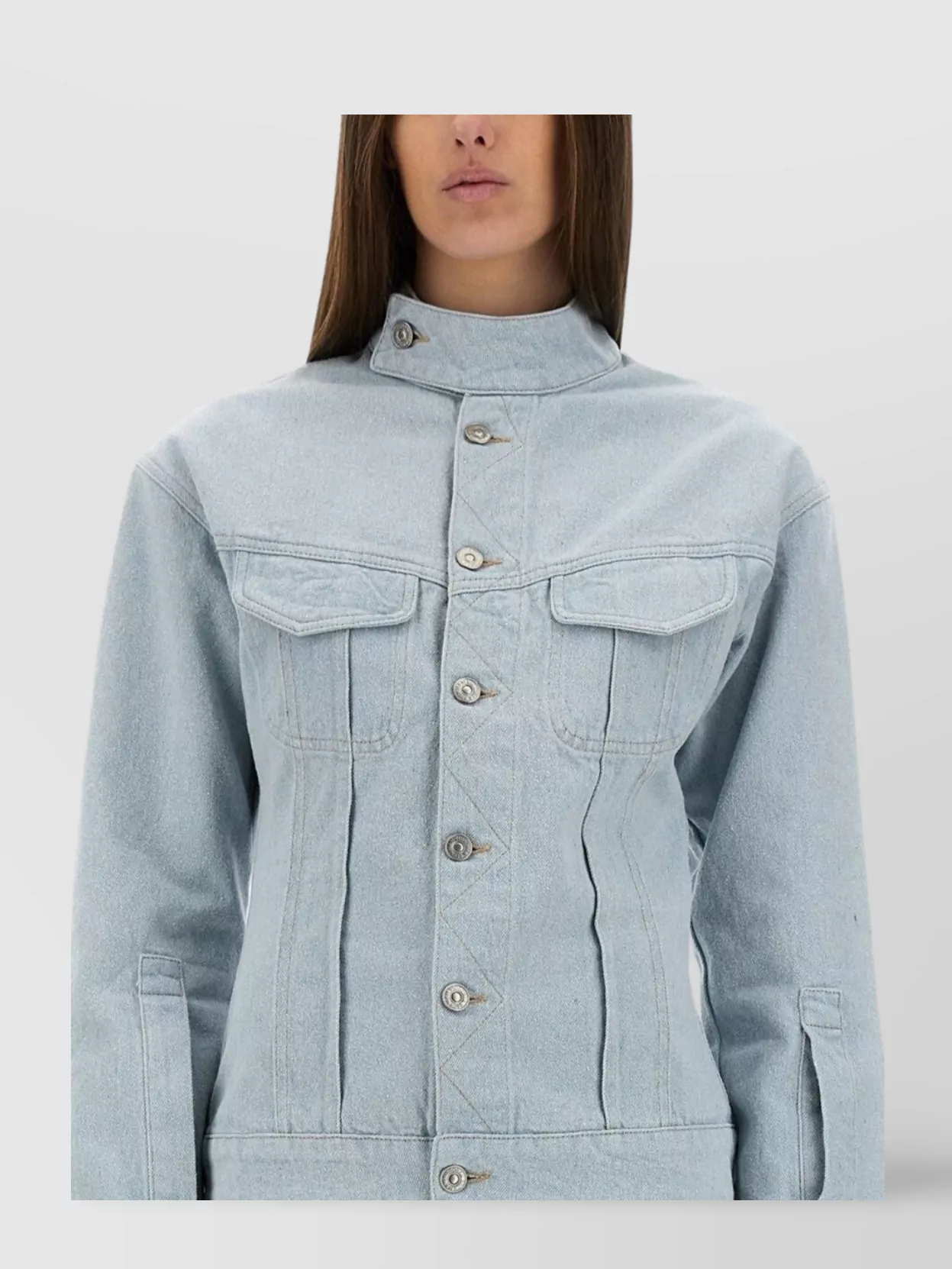 Victoria Beckham "Chest Pockets" "Fitted" Denim Jacket