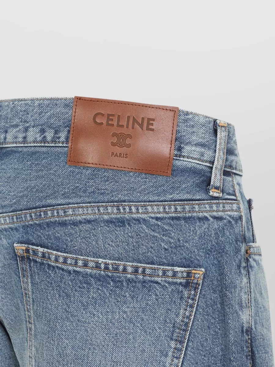 Celine Cotton Low-Rise Loose-Fit Jeans