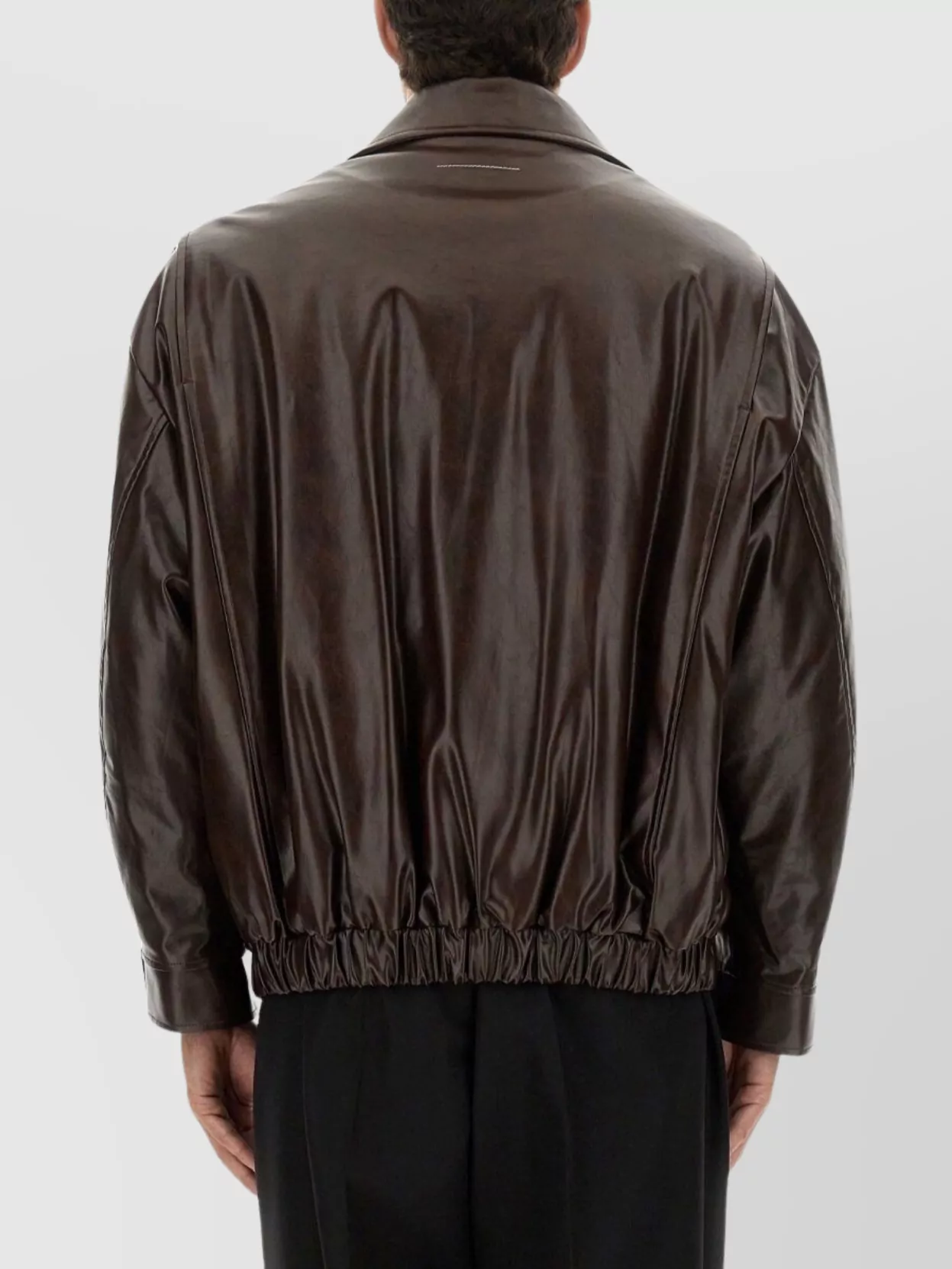 Mm6 Maison Margiela Collared Jacket Elasticated Hem Front Pockets