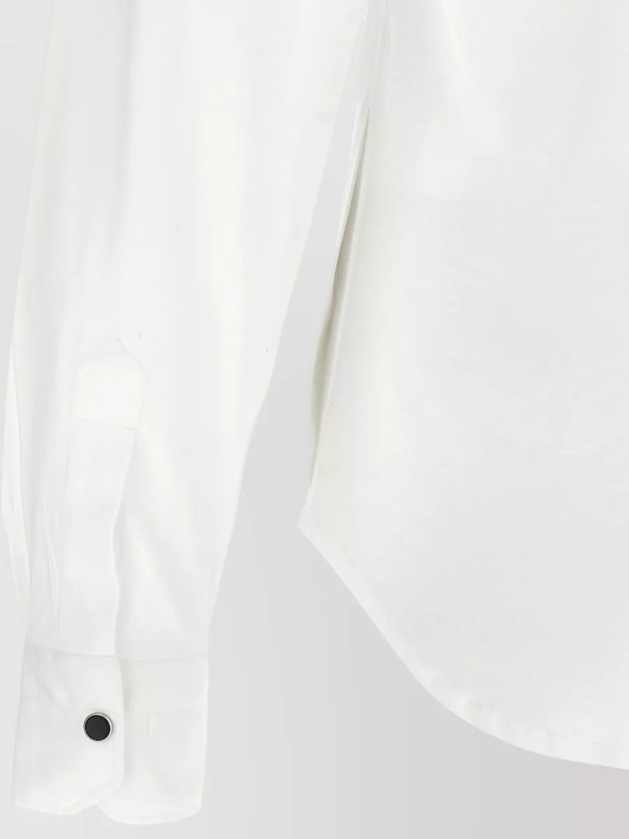 Kiton Cotton Buba Long-Sleeve Shirt