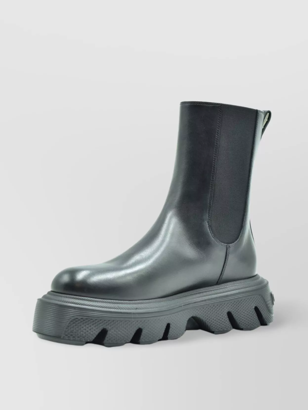 Casadei Chunky Sole Round Toe Ankle Boots