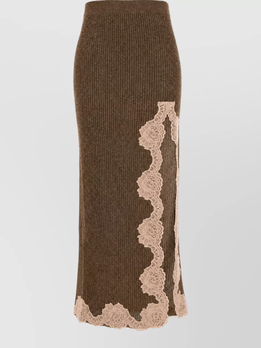 Valentino Garavani Metallic Fitted Skirt