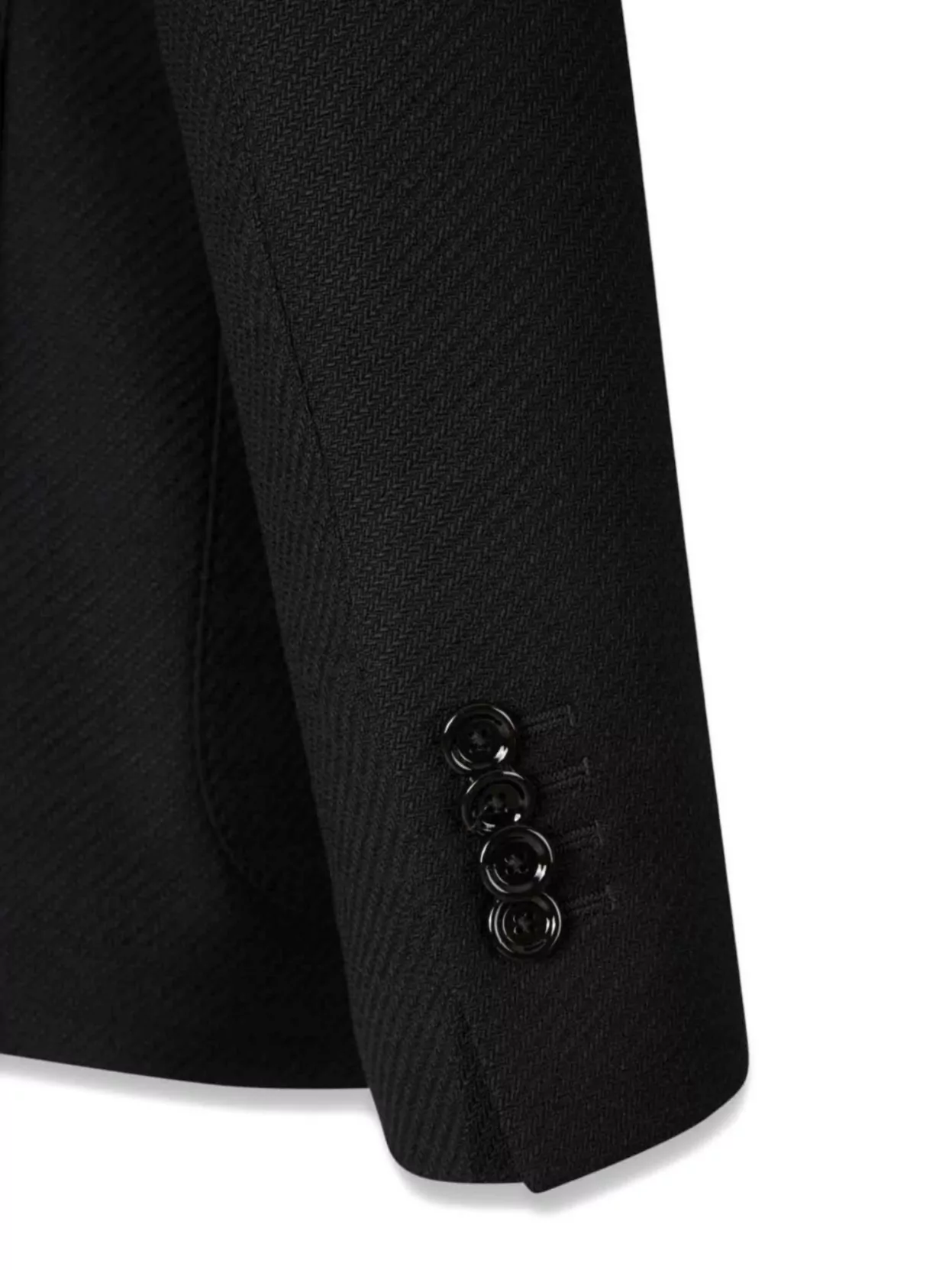 Lardini Herringbone Blazer With Notch Lapel And Pockets