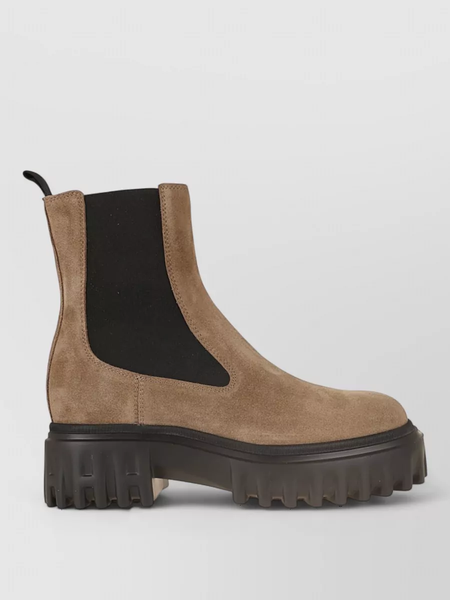 Hogan suede chelsea ankle boots
