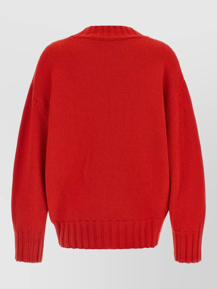 The Attico Knit Sweater Long Sleeves Asymmetric Hem