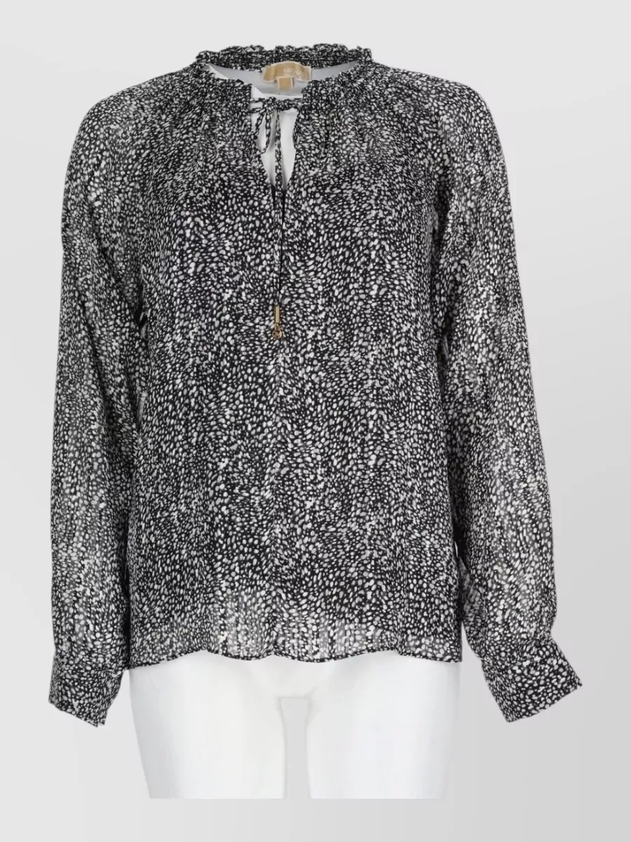 Michael Kors metallic-print blouse
