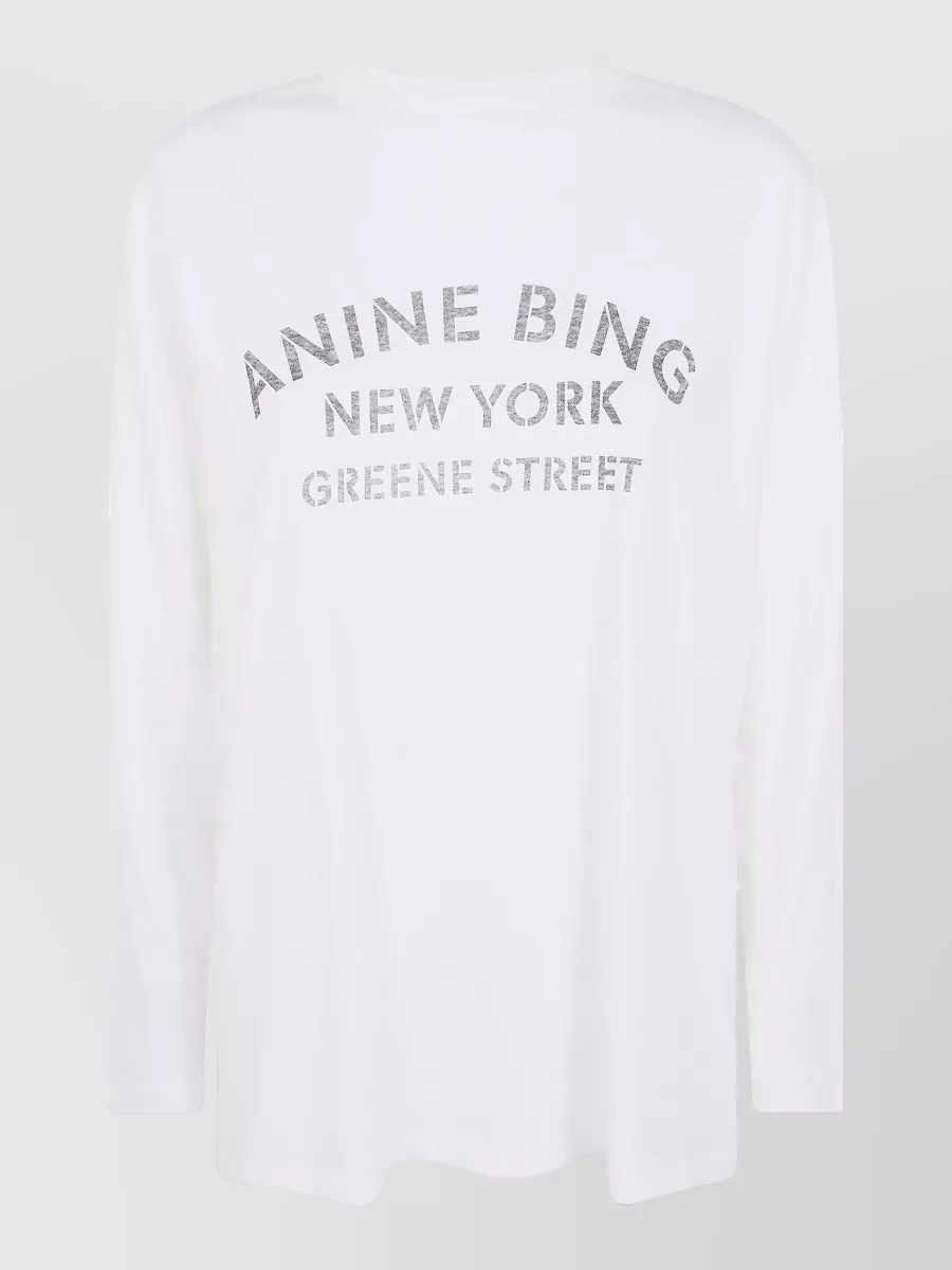 Anine Bing cotton long-sleeve top