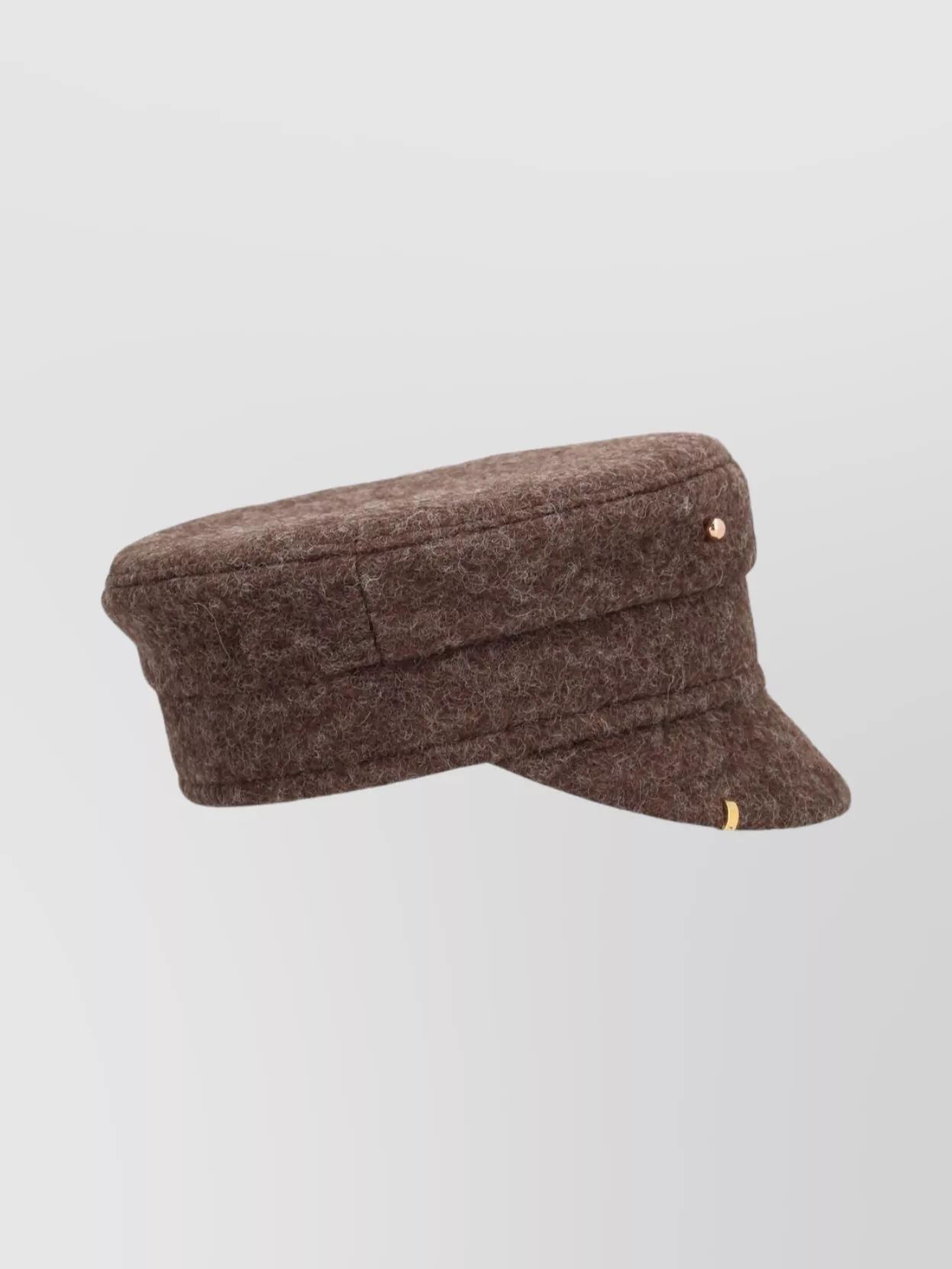 Ruslan Baginskiy Textured Fabric Hat Metal Accents