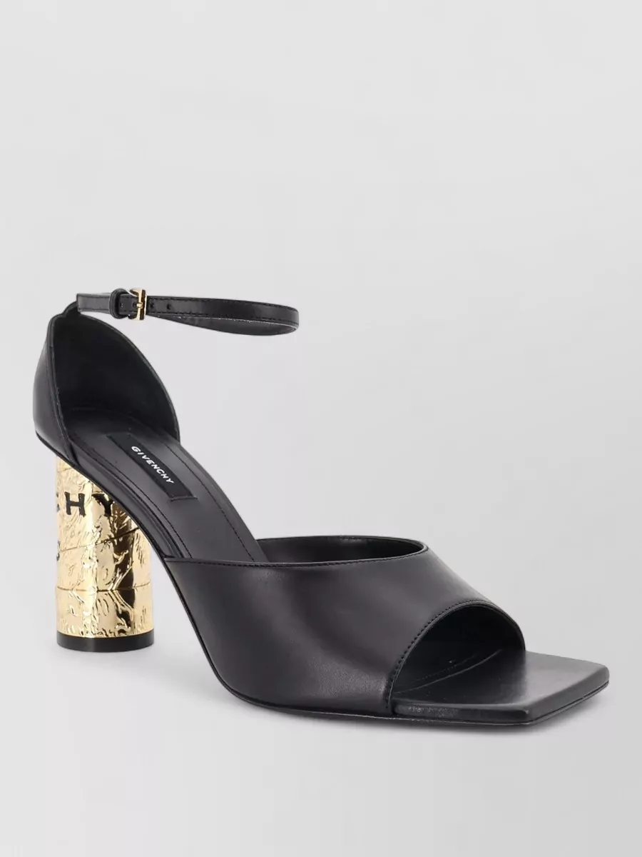 Givenchy leather tape heel mules