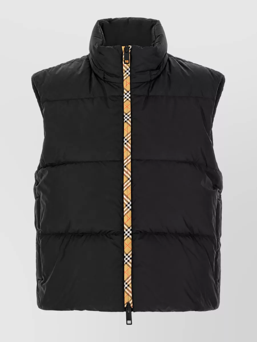 Burberry Down Cropped Quilted Hooded Jacket
